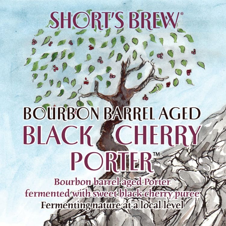 Bourbon Barrel Aged Black Cherry Porter Short's Brewing Company